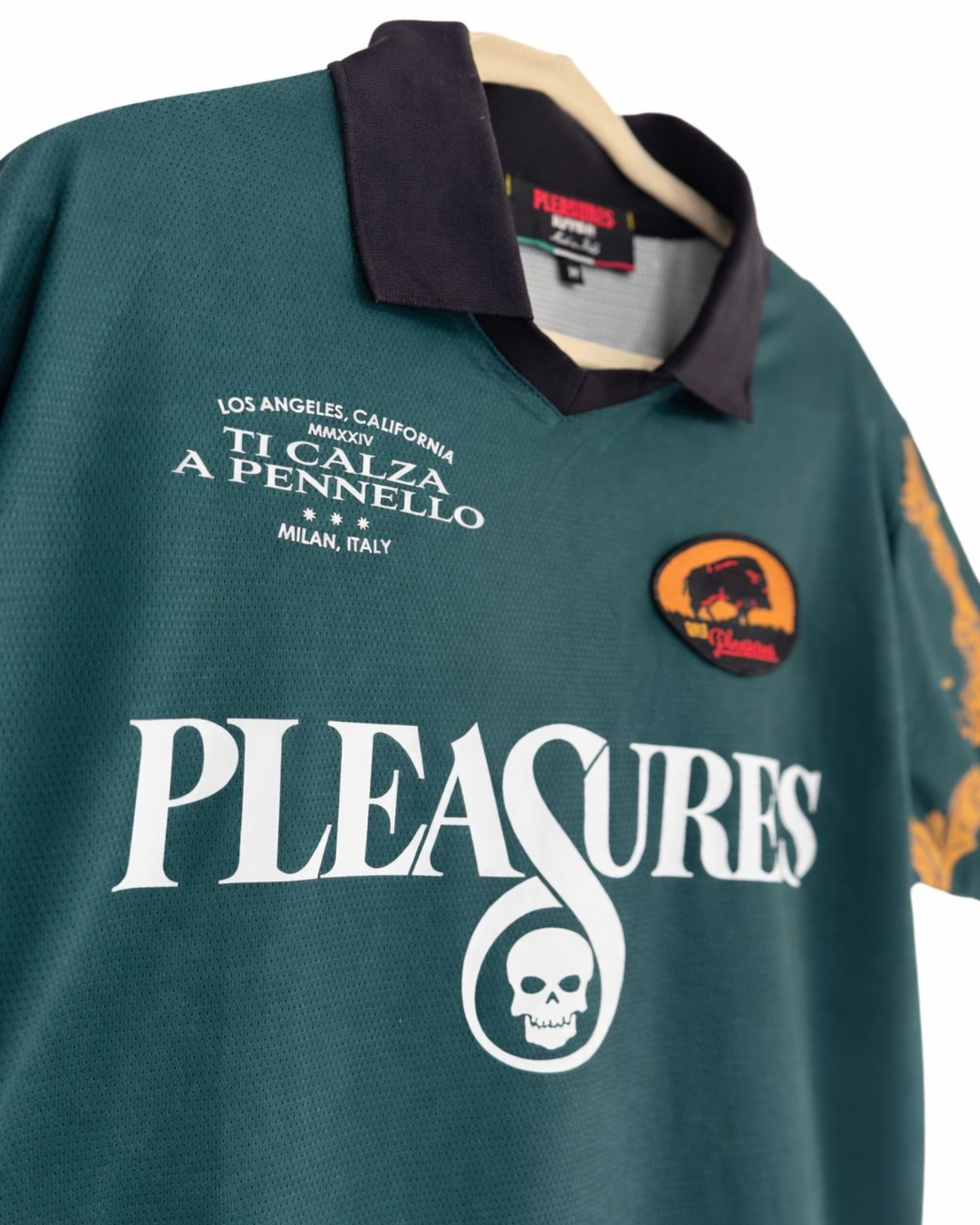 Carlo Soccer Jersey – PLEASURES (Dark Green)