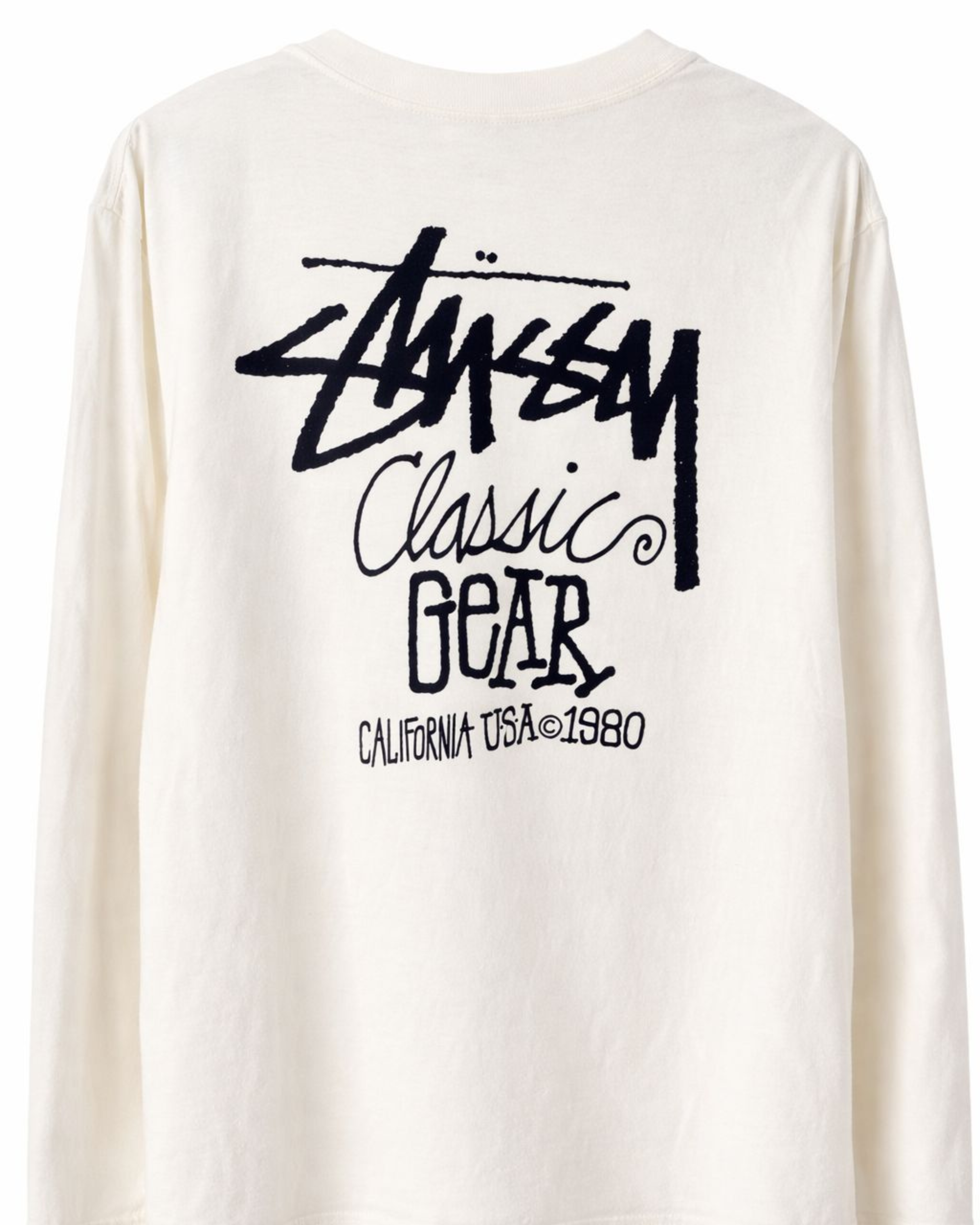 Stüssy Classic Gear LS Tee – Pigment Washed