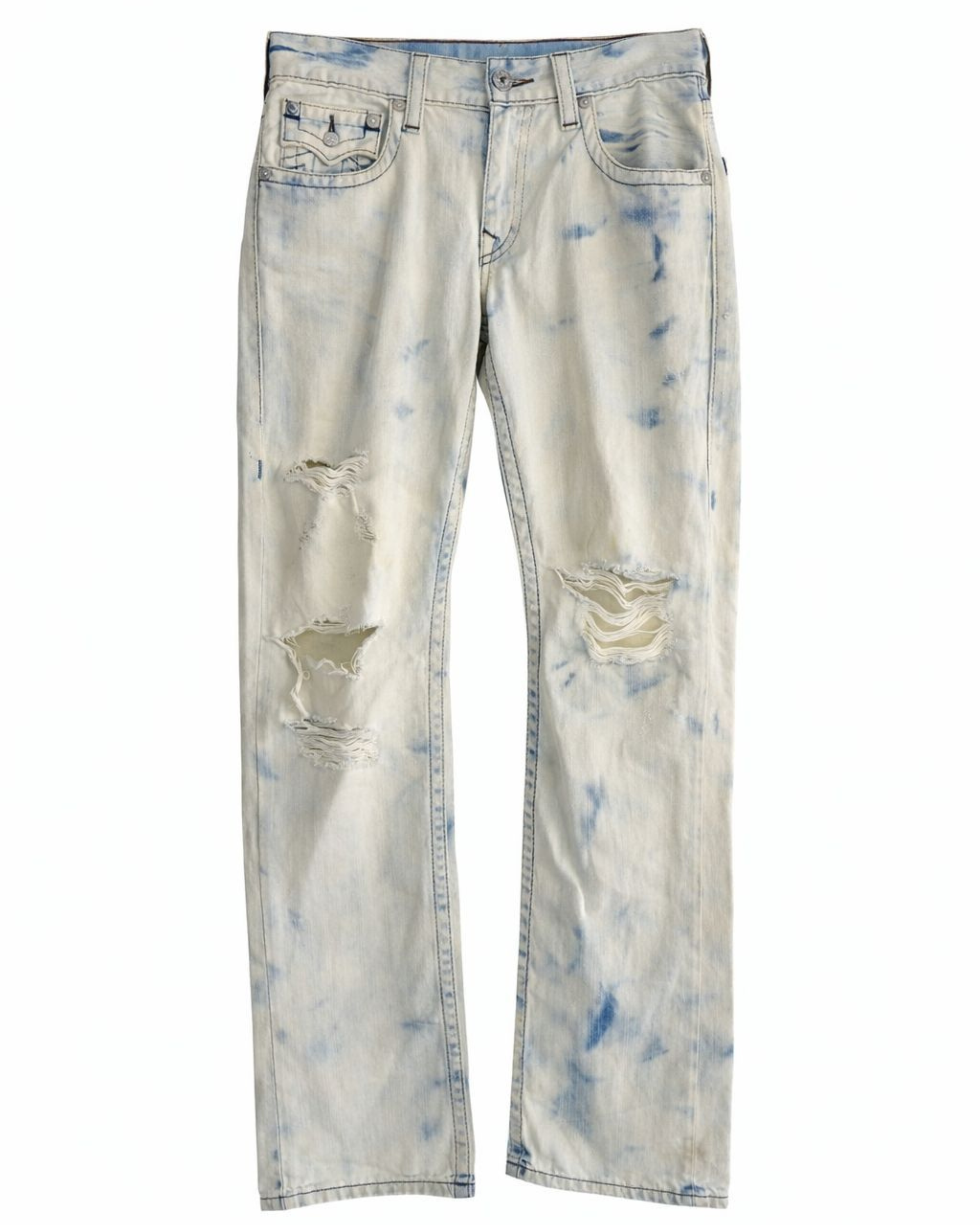 True Religion Distressed Light Denim