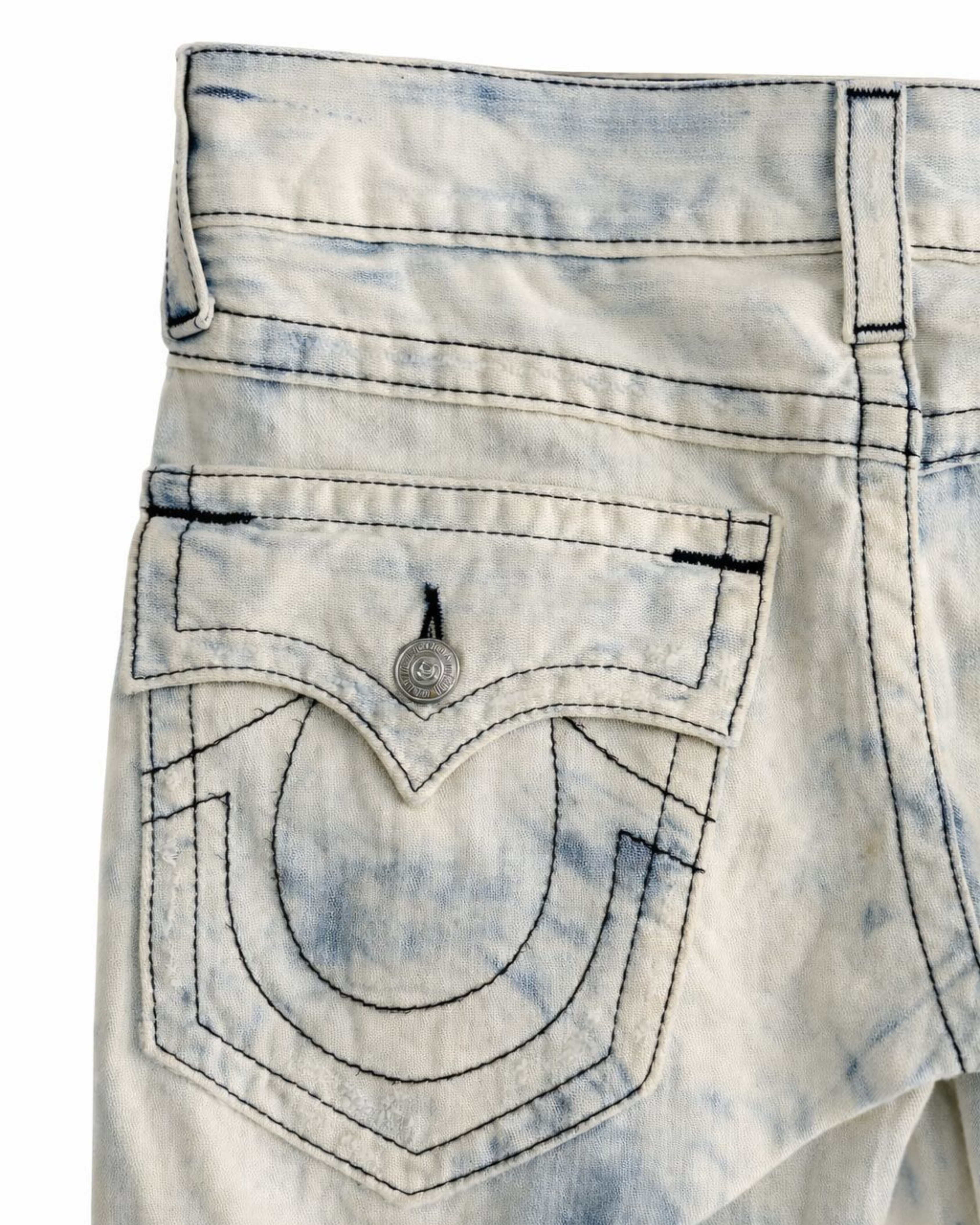 True Religion Distressed Light Denim