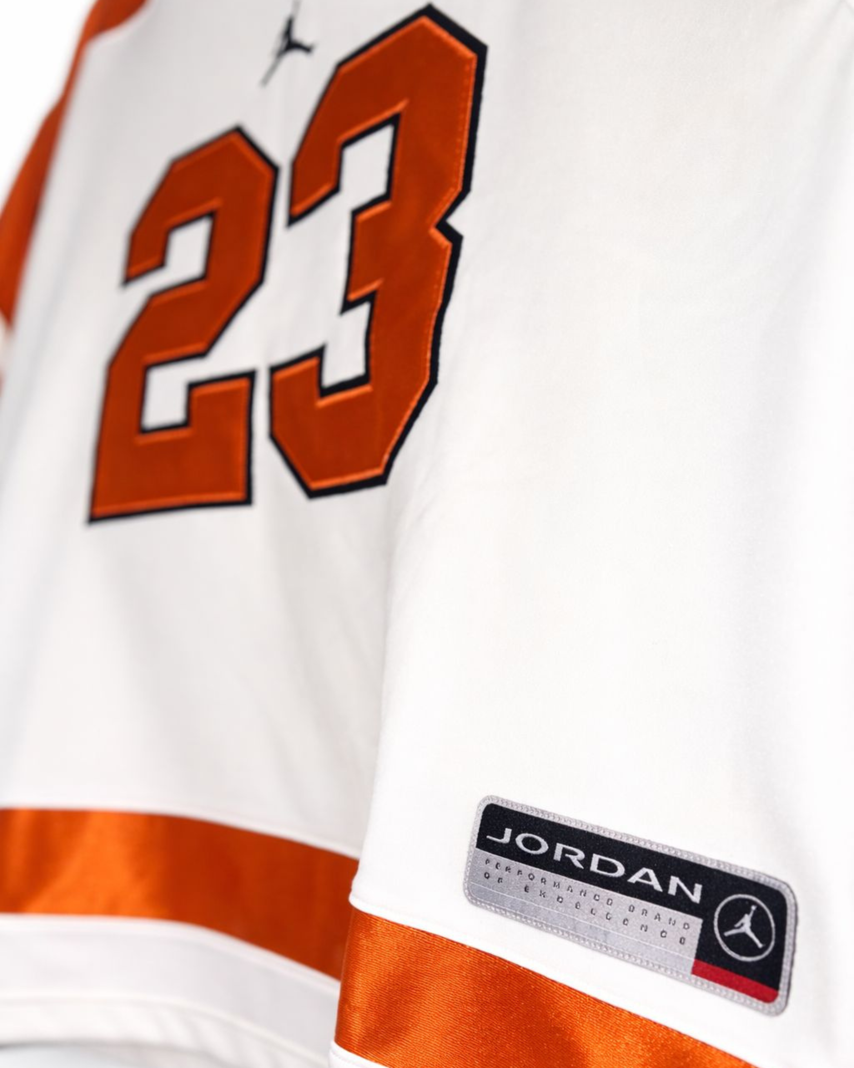 Jordan Hockey Tee – White / Orange